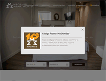 Tablet Screenshot of apartamentosmadanis.com